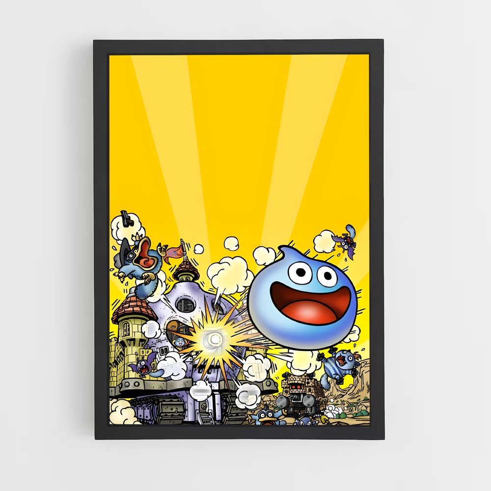 Poster Slime & Fun – affiche Dragon quest (vue 2)